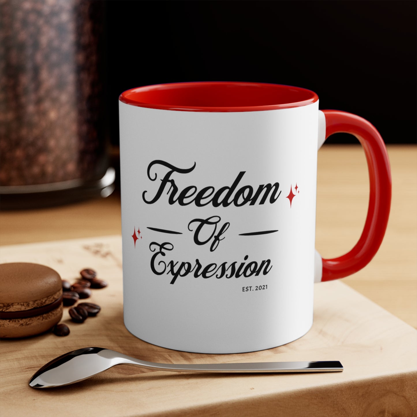 FOE 11oz Accent Mug (Red, Green, Blue)