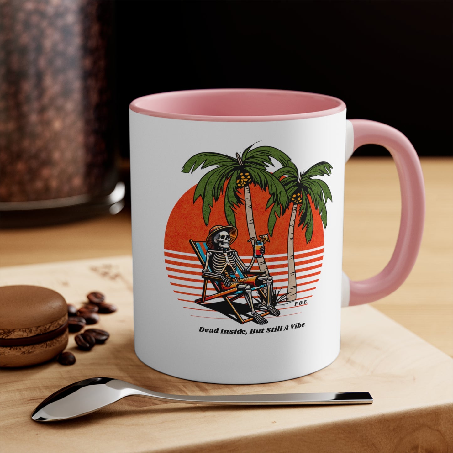 Dead Inside, But Still a Vibe 11oz - 15oz Accent Mug