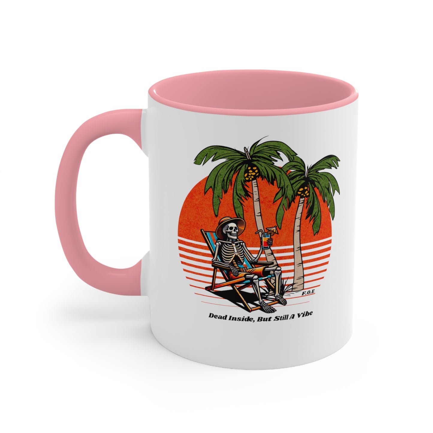 Dead Inside, But Still a Vibe 11oz - 15oz Accent Mug
