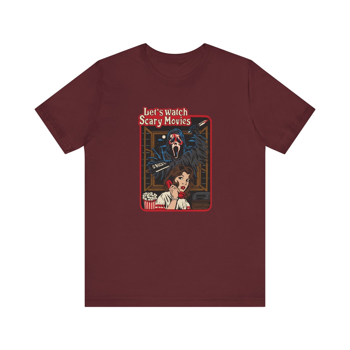Let's Watch Scary Movies Tee