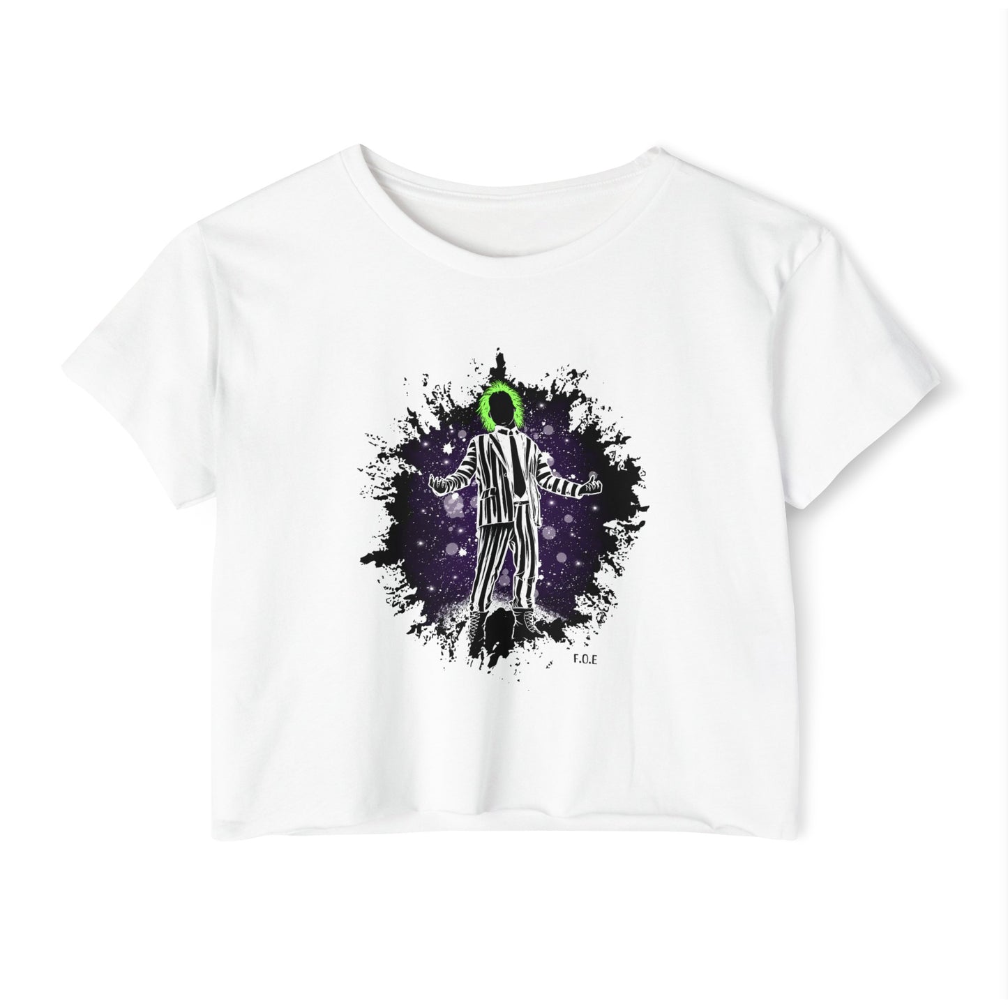 Beetlejuice Crop Top