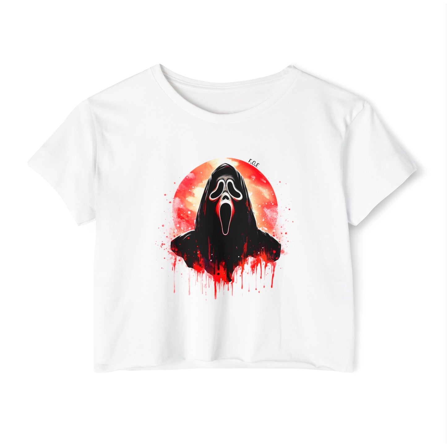 Ghost Face Crop Top
