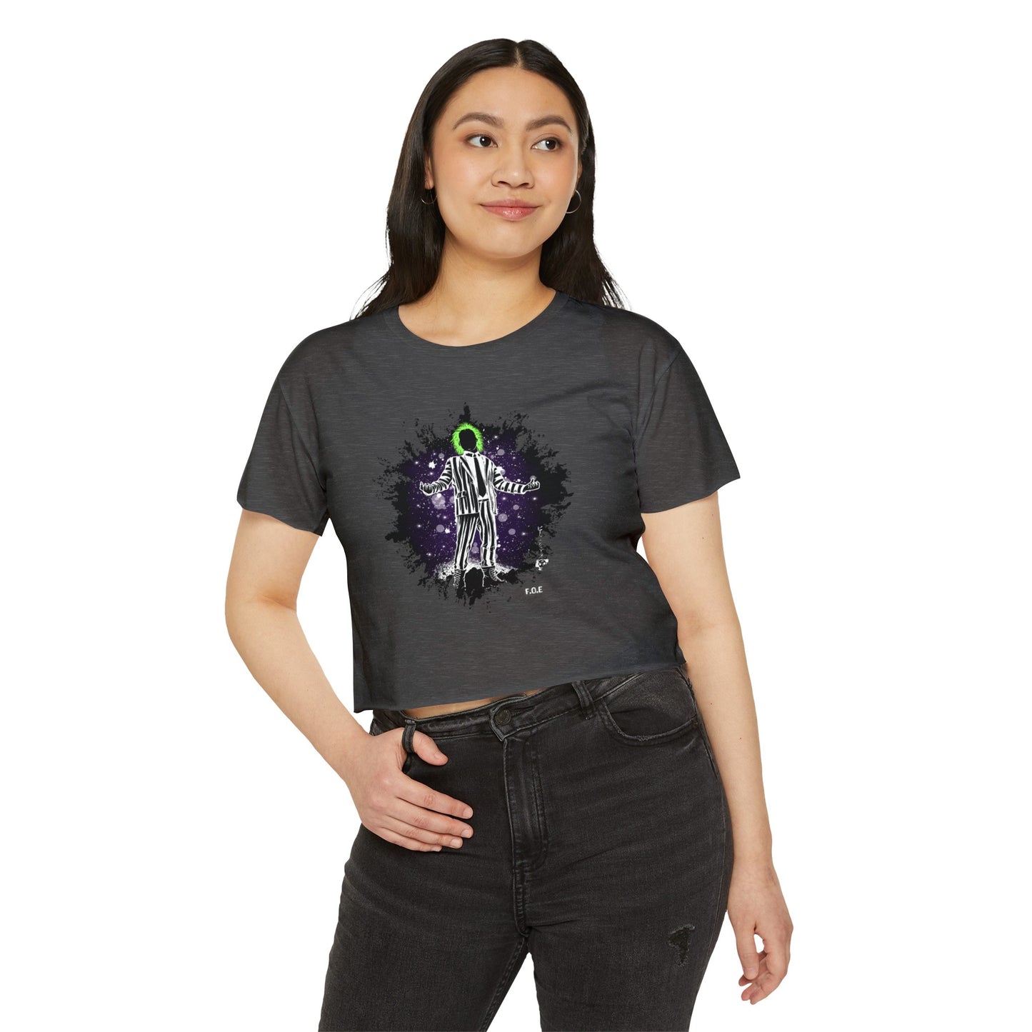 Beetlejuice Crop Top