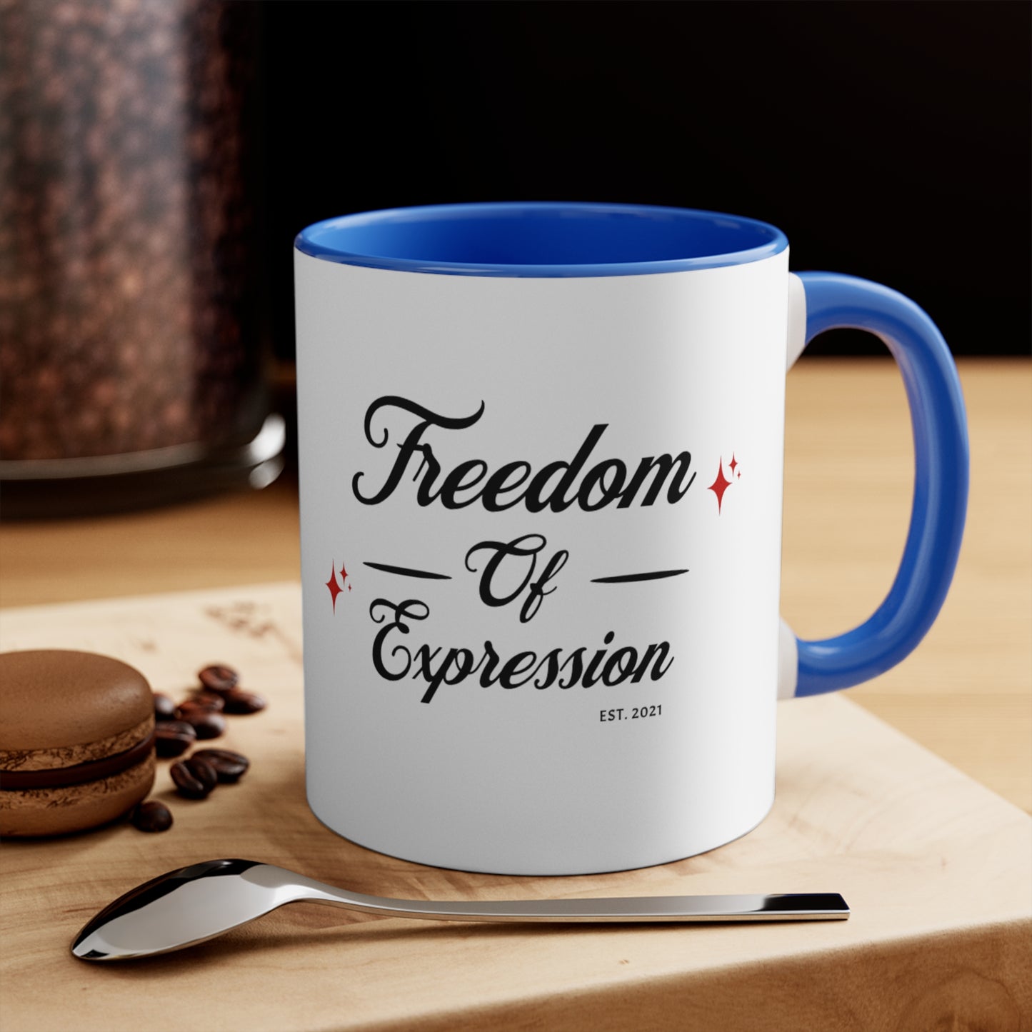 FOE 11oz Accent Mug (Red, Green, Blue)