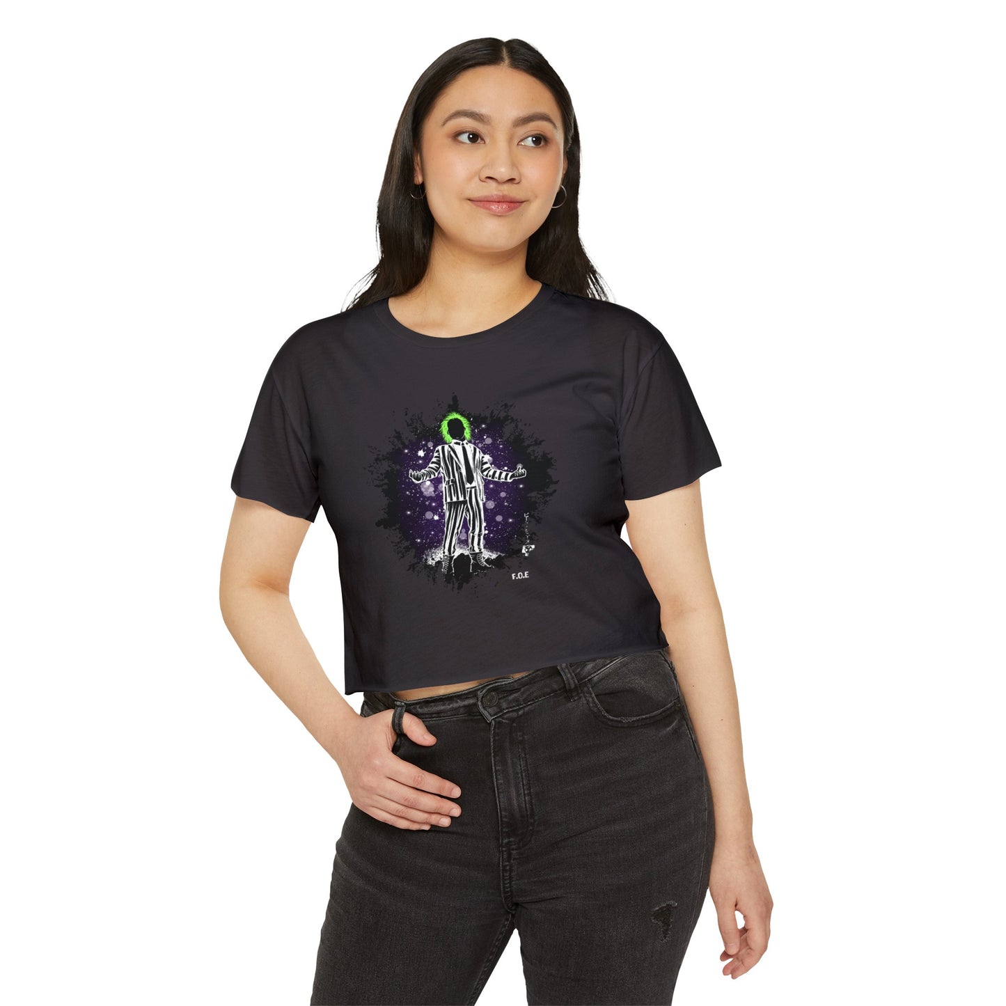 Beetlejuice Crop Top