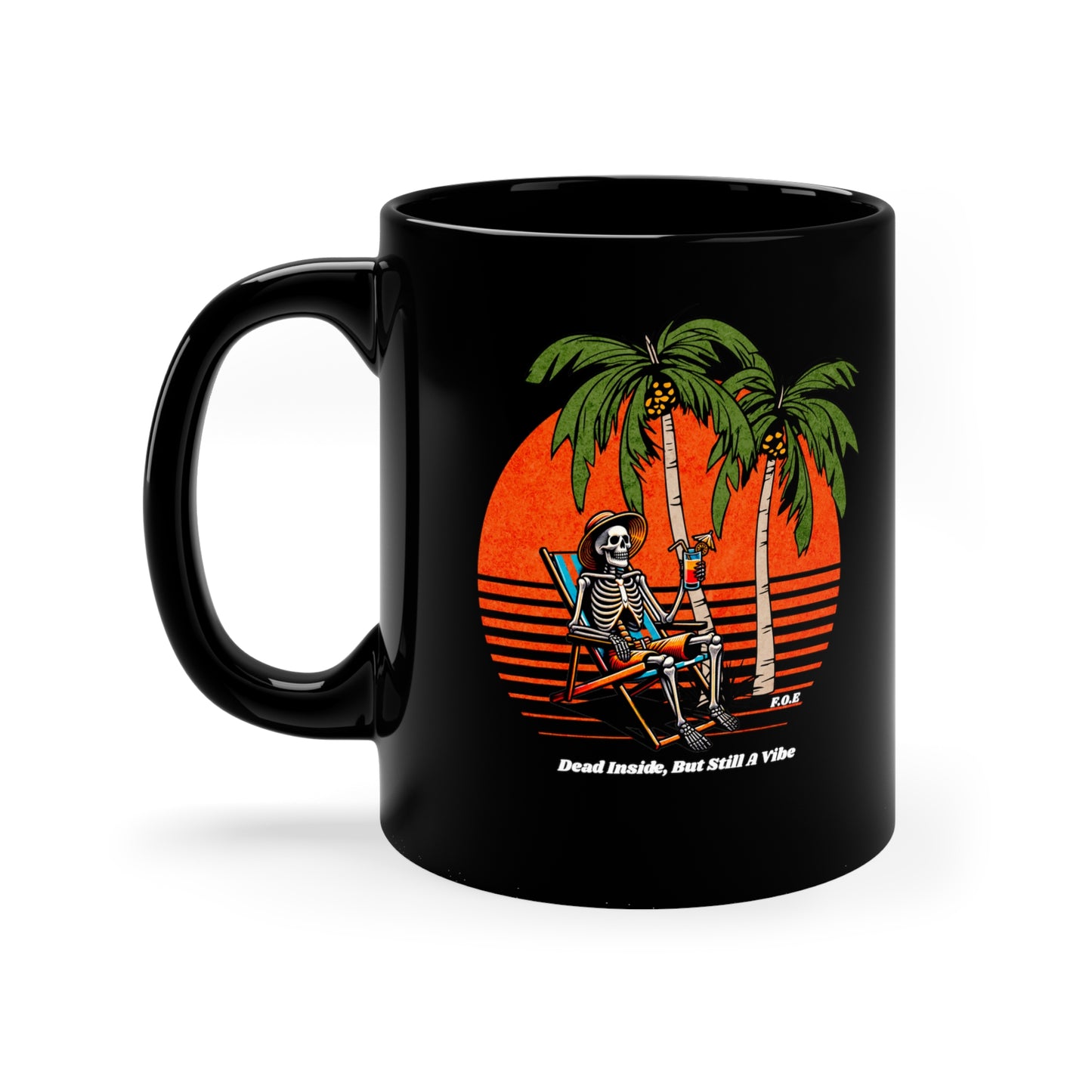 Dead Inside, But Still a Vibe 11oz Mug (Black)