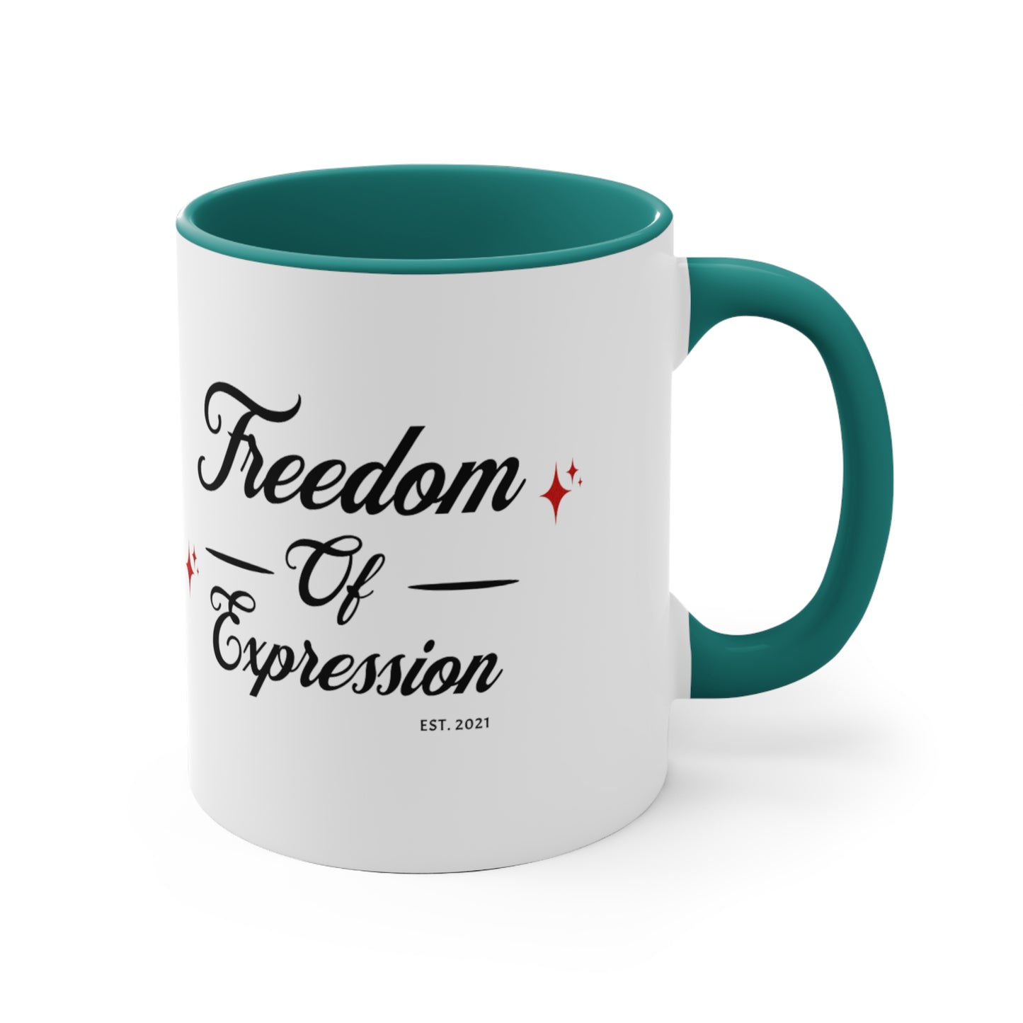 FOE 11oz Accent Mug (Red, Green, Blue)